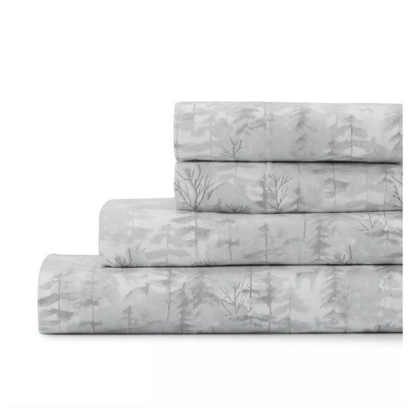 Gray Tree Pattern Bedding Set - Picture 1 of 2